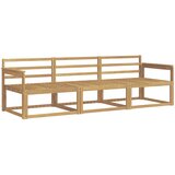  Set vanjskih sofa 3 pcs Bijela 249,5 x 83 x 73 cm | shoptok.hr