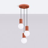 Sollux Kovinska viseča svetilka v barvi terakote s steklenim senčilom ø 25 cm Orbital – | Shoptok.si