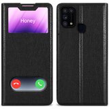 Cadorabo Ohišje, združljiv s Samsungom v kometu Black - Zaščitni pokrov z magnetnim zapiranjem, stoječo funkcijo in dvema gledanjem oken, (20694025) | Shoptok.si