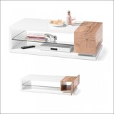 Olimp Sport Klub sto CT891 Belo visoki sjaj/Staklo | ePonuda.com