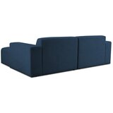 Scandic Temno modra kotna sedežna garnitura iz tkanine bouclé (levi kot) Roxy – | Shoptok.si