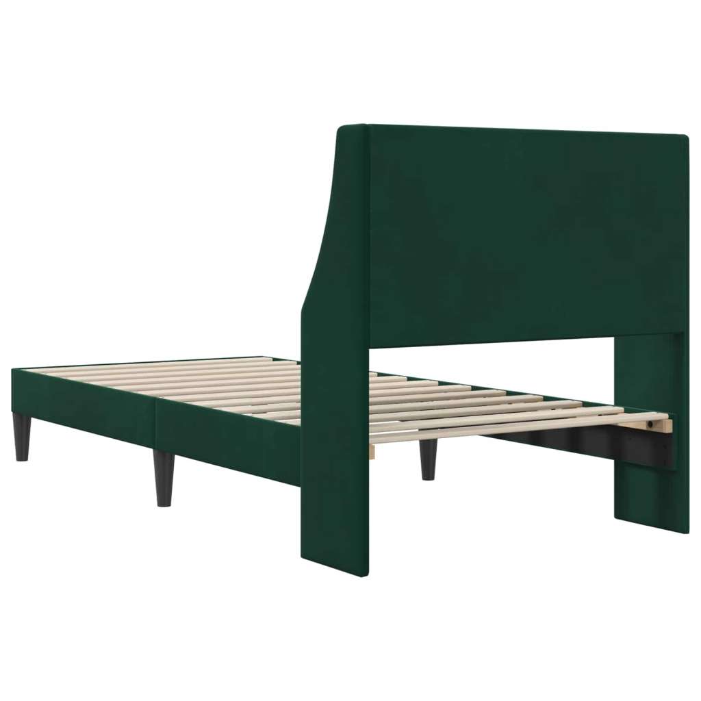  Okvir za krevet Tamnozelena 90 x 190 cm Baršun - Tamnozelena 90 x 190 cm | shoptok.hr