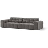 Cosmopolitan Design Siva žametna sedežna garnitura 252 cm Chicago – | Shoptok.si