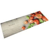Kuhinjski tepih perivi s uzorkom rajčica 45 x 150 cm baršunasti