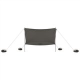 Nadstrešnica za plažu s pješčanim sidrima siva 304 x 300 cm | Eponuda.com