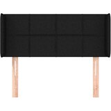  Vzglavje z ušesi črno 93x16x78/88 cm blago, (20735043) | Shoptok.si