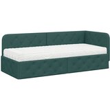  Kutni okvir kreveta Tamnozelena 80 x 200 cm tkanina | shoptok.hr