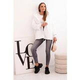 Kesi Włoski Women's quilted jacket with a hood white | shoptok.hr