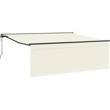  Skrovita tenda Krema 400 × 300 cm Poliester i aluminij | Eponuda.ba
