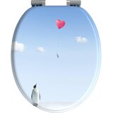  Toaletna sjedala s mekim zatvaranjem Plava 44 x 38 cm MDF ploča | shoptok.hr