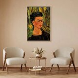  Slika - Frida Kahlo – Self-Portrait with Bonito 80x120 U prirodnom drvenom okviru | shoptok.hr