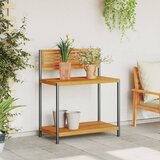  Vrtni radni stol 90x50x110 cm masivno bagremovo drvo i čelik | Eponuda.com