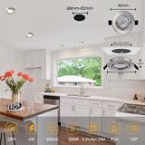 MYCUL 4x 85mm vgradni LED reflektor - 3000 K | Shoptok.si