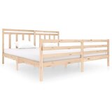  Posteljni okvir iz trdnega lesa 200x200 cm, (20646362) | Shoptok.si