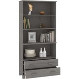  Visoka omara HAMAR trdna borovina svetlo siva, (20656426) | Shoptok.si
