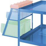 eurokraft pro Komplet odprtih skladiščnih posod, obešanje z držalom, svetlo modra | Shoptok.si