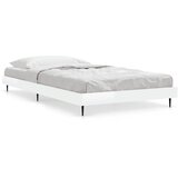  Okvir za krevet visoki sjaj bijeli 90x190 cm konstruirano drvo | Eponuda.com