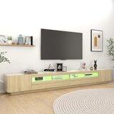 TV ormarić s LED svjetlima boja hrasta sonome 300 x 35 x 40 cm | shoptok.hr