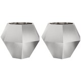  Sadilica 2 pcs Srebrno 100 x 100 x 80 cm Nehrđajući čelik | shoptok.hr