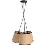 Duolla - Luster na sajli ROSSA 3xE27/15W/230V, prečnik 45 cm, braon/crna | Eponuda.com
