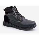 EVENTO PE1 Insulated men's boots made of eco leather black Venredia | Eponuda.ba