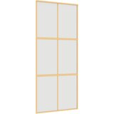  Klizna vrata zlatna 90 x 205 cm matirano staklo ESG i aluminij | Eponuda.com