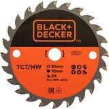 Black & Decker BLACK&DECKER žagin list za potezno žago BES510 TCT, 85 x 10 x 24 mm, A7525 | Shoptok.si