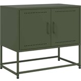 vidaXL TV omarica olivno zelena 68,5x39x60,5 cm jeklo | Shoptok.si