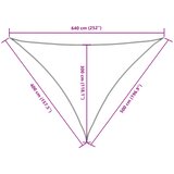  Jedro protiv sunca od tkanine trokutasto 4x5x6,4 m smeđe-sivo | shoptok.hr