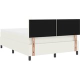  LED Box Spring Krevet s uzglavljem Krema i bijela 160 x 200 cm | shoptok.hr