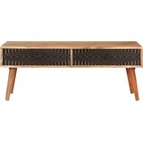 Furnova Klubska mizica 100x50x39 cm trden akacijev les, (21914540) | Shoptok.si