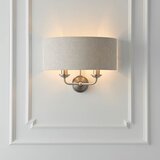  Endon 94403 - Zidna svetiljka HIGHCLERE 2xE14/40W/230V siva/mat hrom | Eponuda.com