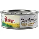 Purizon 22 + 2 gratis! mokra hrana za mačke - Piščanec s slanikom, bučo in granatnim jabolkom 24 x 70g