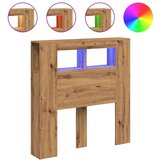 vidaXL LED uzglavlje boja hrasta artisan 100x18,5x103,5 cm drveni | shoptok.hr