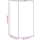  Sadilica antracit 40x40x80 cm od hladno valjanog čelika | shoptok.hr