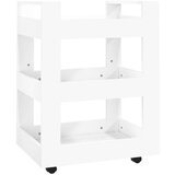  Kolica bijela 60 x 45 x 80 cm od konstruiranog drva | shoptok.hr