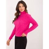 Fashion Hunters Fuchsia turtleneck with viscose | Shoptok.si