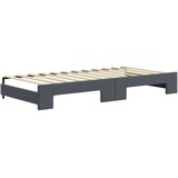  Dnevni krevet na razvlačenje bez madraca tamnosivi 90 x 200 cm | shoptok.hr