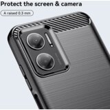 Techsuit karbonska silikonska maska za Xiaomi Redmi 10 5G - črna | Shoptok.si