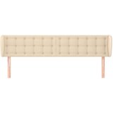  Uzglavlje s ušima krem 203x23x78/88 cm od tkanine | shoptok.hr