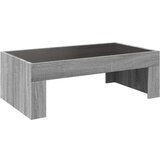 vidaXL Klubska mizica z neskončnimi LED siva sonoma 90x50x30 cm | Shoptok.si