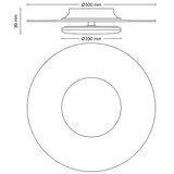  Philips- LED prigušiva stropna lampa GARNET SCENE SWITCH LED/40W/230V 2700K | Eponuda.com