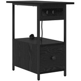  Noćni ormar Crni hrast 60 x 30 x 61 cm Konstruirano drvo | shoptok.hr