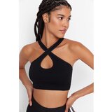 Trendyol Black Seamless Crop Sports Bra Cijene