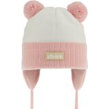 AGBO Girl's spring/ autumn hat pink Karotka with two pompom Cijene
