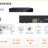 NVR Longse snimač 64ch 4K H.265 2xHDMI 2xRJ45 1GB/PS 3664K8 | Eponuda.ba