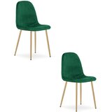  PADVA stolica - zeleni baršun / noge od hrasta x 2 | shoptok.hr