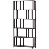 WOOOD Temno rjav regal iz masivnega hrasta 90x186x30 cm Riss – | Shoptok.si