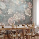 Foto tapeta - Misty nature - muted rose flowers on a background in grey tones 150x105 | shoptok.hr