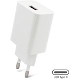  Kućni punjač 2.1A sa usb na type c kablom ce beli Cene